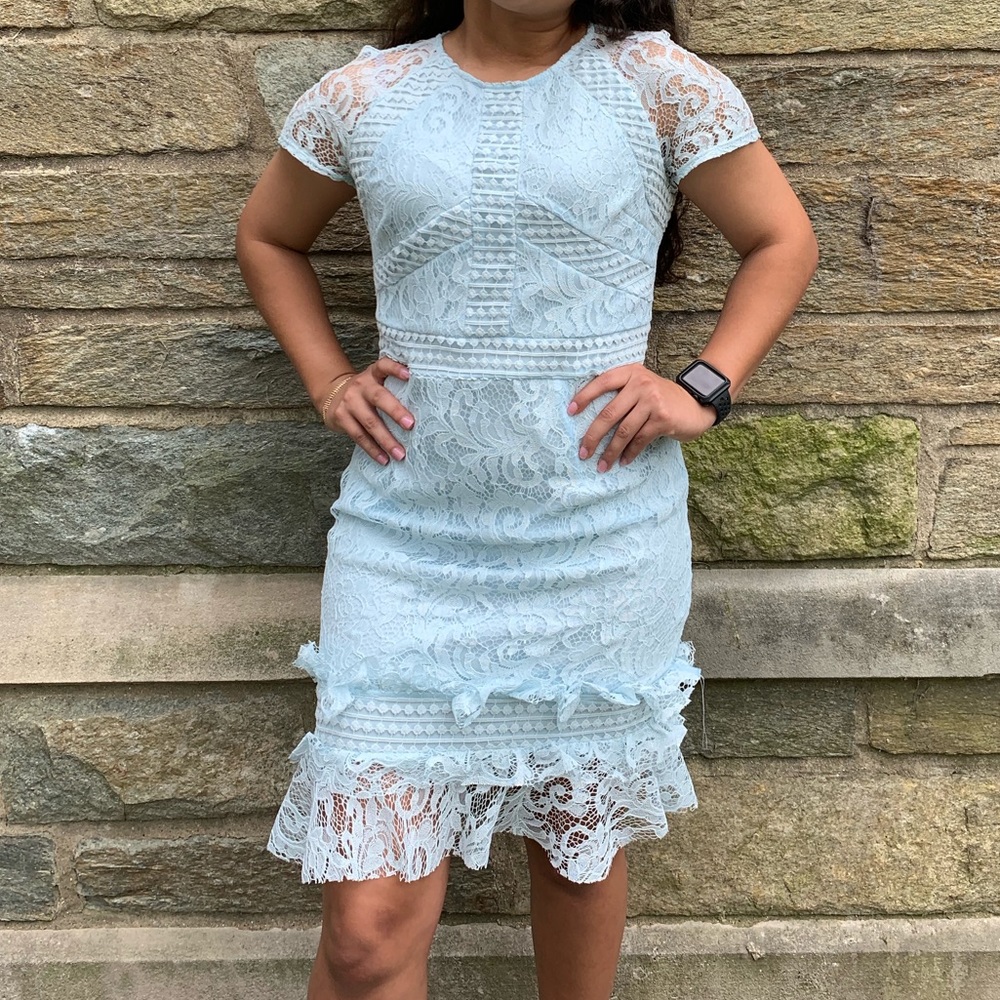 Pretty Little Thing Baby Blue Dress